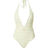 Calvin Klein Plunge One Piece Party Lime Größe: L | Badeanzüge Outlet | Damen | Grün