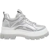 Buffalo Damen Klassische Halbschuhe Aspha HYB 1622642 Silberfarben