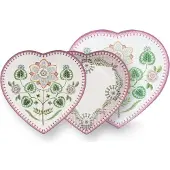 Pip studio Teller Home Herzförmige Teller Lily & Lotus Lilac 21,5 cm (2er Set)