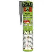 Petec K&D Klebemasse Dichtmasse Karosserie Kleber grau Kartusche 310ml 94630