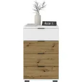 Idimex NACHTKOMMODE PIANO Artisan Eiche/weiß