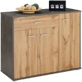Idimex SCHUHSCHRANK DEUSTO Beton dunkel/Wotan Eiche