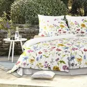Irisette Mako-Satin Bettwäsche Wave 8698 multi 155x220 cm + 80x80 cm - bunt