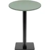 Restootab - Stehtisch Milan T Ø60cm Dekor grün celadon