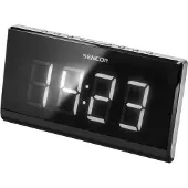 Sencor SRC 340, Uhr, Digital, FM, LED, 4,57 cm (1.8 Zoll), Weiß