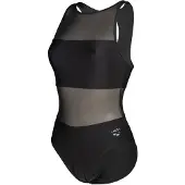 Arena - Women's Mesh Panels Swimsuit Vent Back - Badeanzug Gr 36 schwarz