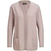 Goldner Strickjacke "Kurzgröße Cardigan in langer offener Form" Aufwendig in Form gestrickt