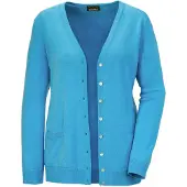 Goldner Strickjacke "Uni Merino-Cardigan Langarm" Reine Merinowolle