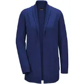 Goldner Strickjacke "Langarm Cardigan aus Merino" Schalkragen