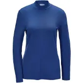 Goldner Longpullover "Kurzgröße Stehkragenshirt mit Langarm" Ohne