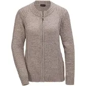 Goldner Strickjacke "Strickjacke aus Bändchengarn in schöner Melange-Optik" Mit schönen, gerippten Details