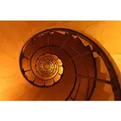 Papermoon Fototapete "Wendeltreppe", bunt, B:4m L:2,6m, Vlies, Tapeten, Fototapete