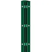 Wellker Eckpfosten Doppelstabmattenzaun mit Abdeckleiste grün zum Einbetonieren, 1830 mm