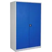 Ceha Flügeltüren- und Stahlschrank Ultra 195 x 120 x 50 cm mit Türen in RAL5010 (enzianblau)
