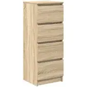 vidaXL Sideboard Sonoma-Eiche 37,5x35x99 cm Holzwerkstoff