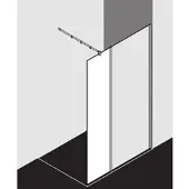 Kermi Xb Glasanlage XBWIH03020VAK 30x200cm, silber hochglanz, ESG klar, ESG klar