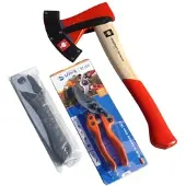 Engelbert Strauss Gartenbau-Set Universalbeil Gartenschere Handsäge 1495087