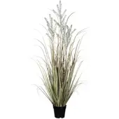Creativ Green künstliche Pflanze Ziergras im Topf, 125cm, grün-rosa