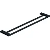 Kludi VELA C Doppel-Badetuchhalter 3198839 Länge = 600MM mattschwarz
