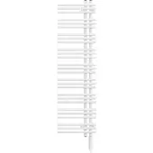 Zehnder Design-Heizkörper Yucca Asym elektrisch, Edelweiß, 1432x82x378 mm, mit integrierter Steuerung und modularer Bedienung