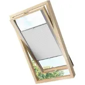 KS Handel 24 PREMIUM DOPPELROLLO BH15 DUNKLES HOLZ mit Alu Kassette (60x220 cm, Kassettenfarbe: weiss)