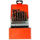 Projahn Spiralbohrer-Set BASIC, 25 kurze Spiralbohrer, in Metallkassette