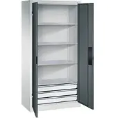 C+P Schwerlastschrank mit Schubladen Acurado, 1950x930x500mm, 7035/7016