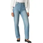 Levi's für Damen. 72693-0165 Ribcage gerade Knöcheljeans blau (29/29), Lässig, Baumwolle, Denim