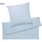 Elegante Bettwäsche Chelsea - 155x220 cm + 40x80 cmhellblau