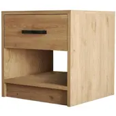 Wellhome - Niger Nachttisch 52x46,8x45 cm in Eiche