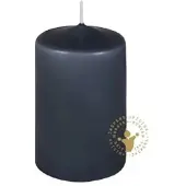 Jaspers Kerzen Stumpenkerzen grau 200 x 80 mm, 6 Stück