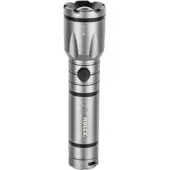 Holex LED-Taschenlampe mit Batterien, grau