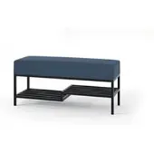 Möbel Kraft Polsterbank ¦ blau ¦ Maße (cm): B: 100 H: 45