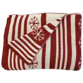 PRIMERA Hahn Norweger Wohndecke rot beige 130x170 cm - rot;beige