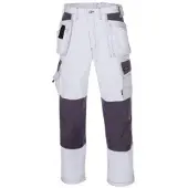 TeXXor Handwerker Bundhose PANAMA, Canvas, weiß/grau 4311,4312,4314,4317 , 1 Stück, Größe: 28