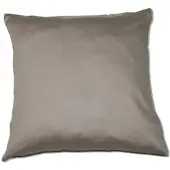 Kinzler Baumwoll-Satin Kissenhülle Uni 2x 40/40 cm, Farbe grau