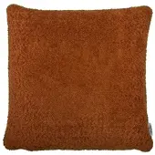 Lazis Kissenhülle Rusty 45 x 45 cm - kuscheliger Boucle-Stoff rostfarbig