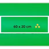 Steelboxx Glas Memoboard, 200 x 600 x 40 mm, grün