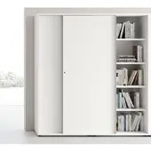 Jt Abschließbarer Büroschrank mit Schiebetüren Lewo