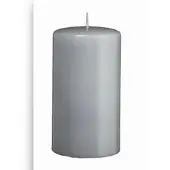 Kopschitz Kerzen 4er Adventskerzen, Adventskranz Kerzen Set Silbergrau 12 x Ø 5 cm
