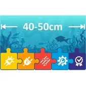 LEDaquaristik GmbH aquaLUMix LED Beleuchtung für LEDaquaristik Abdeckungen 40-50cm Aquarium | Kompl...