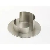 Piattino Kerzenhalter Messing vernickelt silber matt, für Ø 6 cm Kerzen, Anlasskerzen