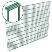 Voss.garden Doppelstabmattenzaun 6/5/6, 255x203cm - Gitterzaun, grün