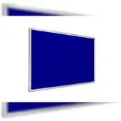 Allboards Filztafel Blau 200x100cm, Alurahmen