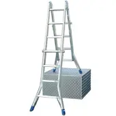Krause Gelenk-Teleskopleiter, 4 x 4 Sprossen