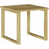 vidaXL Tisch Natur 40 x 40 x 36 cm Imprägniertes Kiefernholz