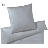 Elegante Bettwäsche Sister Stripe - 135x200 cm + 40x80 cmblau