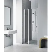 Kermi Raya Pendeldeur Helder Glas 110x200 cm Zilver Hoogglansglans