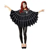 Buttinette Poncho "Spinne", schwarz