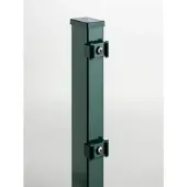 Wellker Pfosten Doppelstabmattenzaun mit Klemmplatten grün zum Einbetonieren, 830 mm